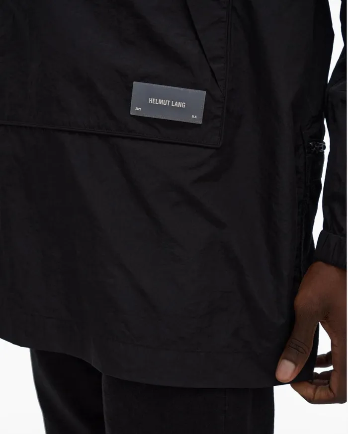 Men Packable Anorak Black Helmut Lang Outerwear