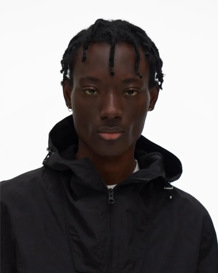 Men Packable Anorak Black Helmut Lang Outerwear