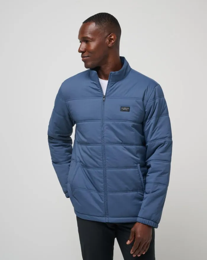 Men PALISADES PUFFER JACKET Navy TravisMathew Jackets