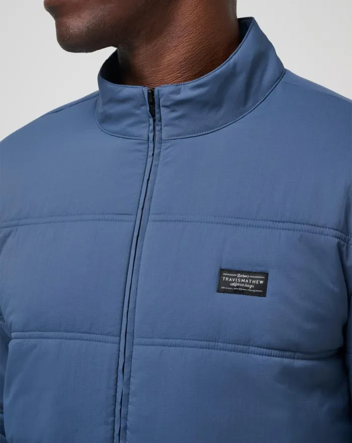 Men PALISADES PUFFER JACKET Navy TravisMathew Jackets
