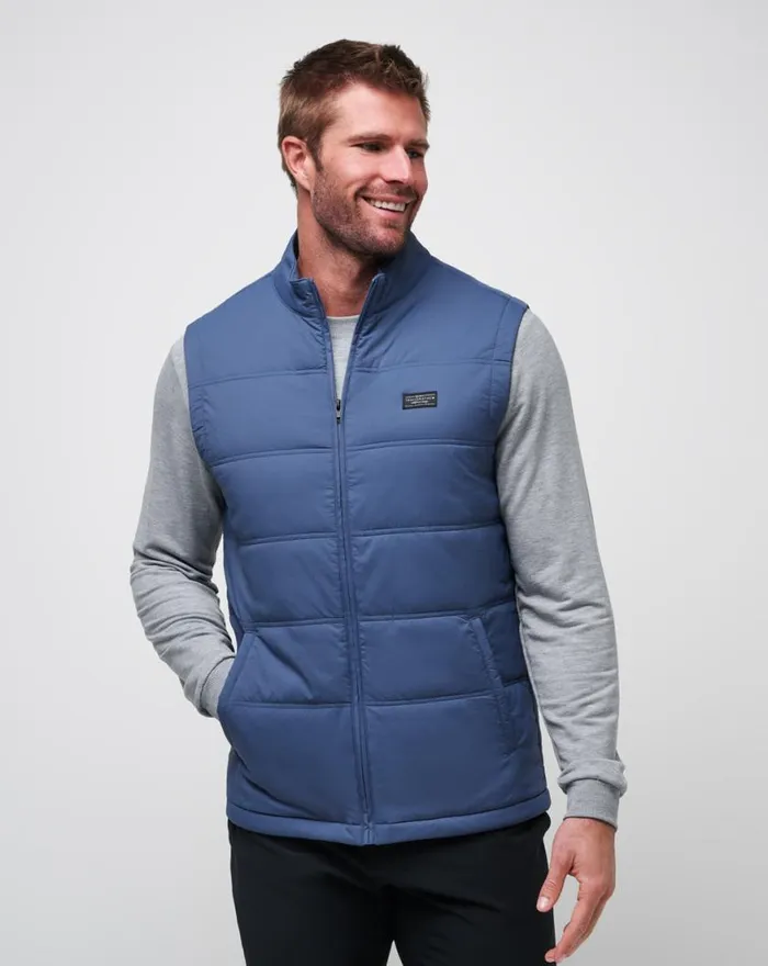 Men PALISADES PUFFER VEST Navy TravisMathew Vests