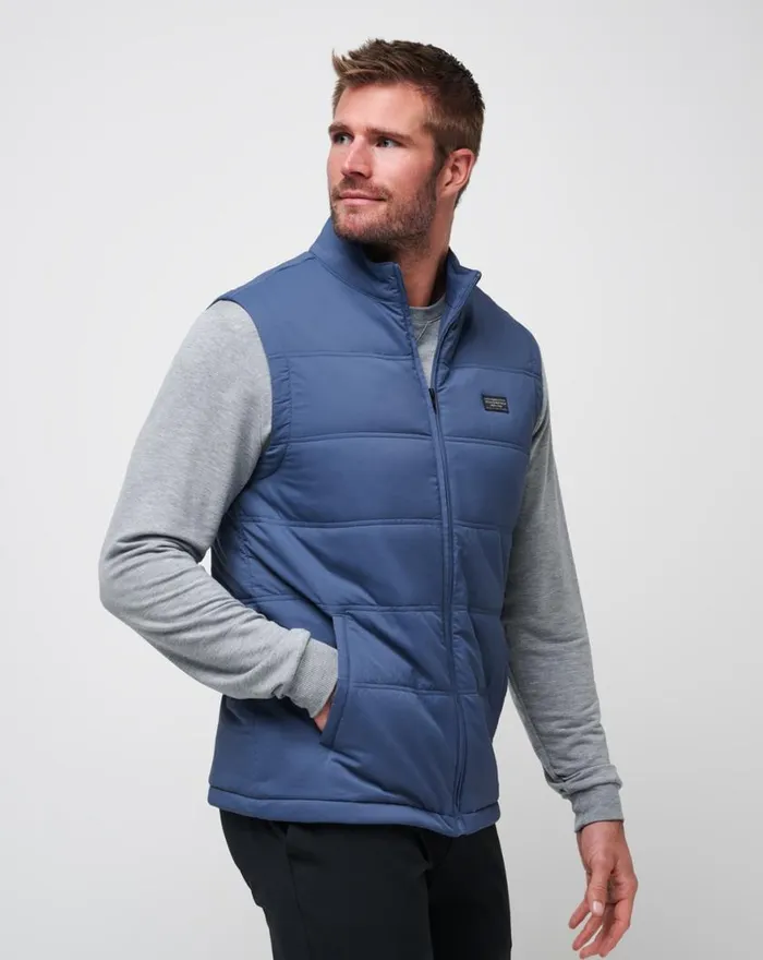 Men PALISADES PUFFER VEST Navy TravisMathew Vests