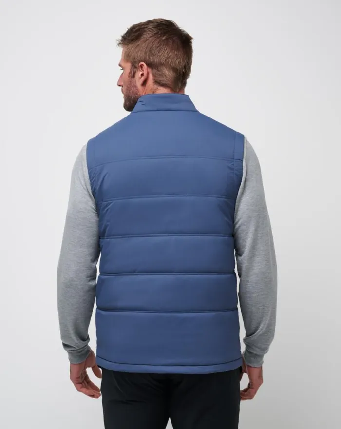 Men PALISADES PUFFER VEST Navy TravisMathew Vests