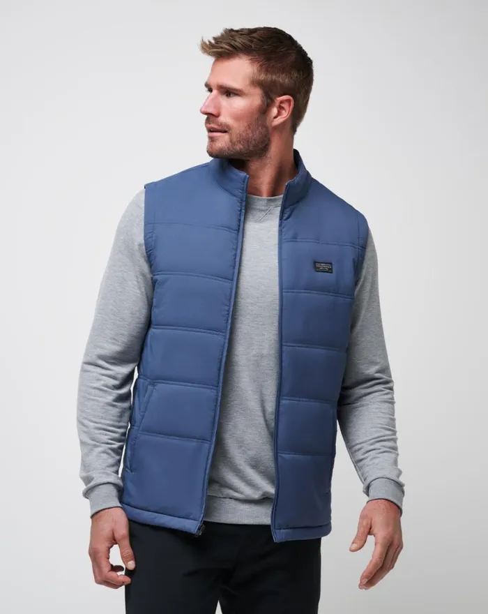 Men PALISADES PUFFER VEST Navy TravisMathew Vests