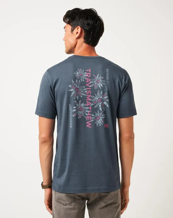 Men PIECE OF PARADISE TEE Mood Indigovintage Indigo TravisMathew Tees