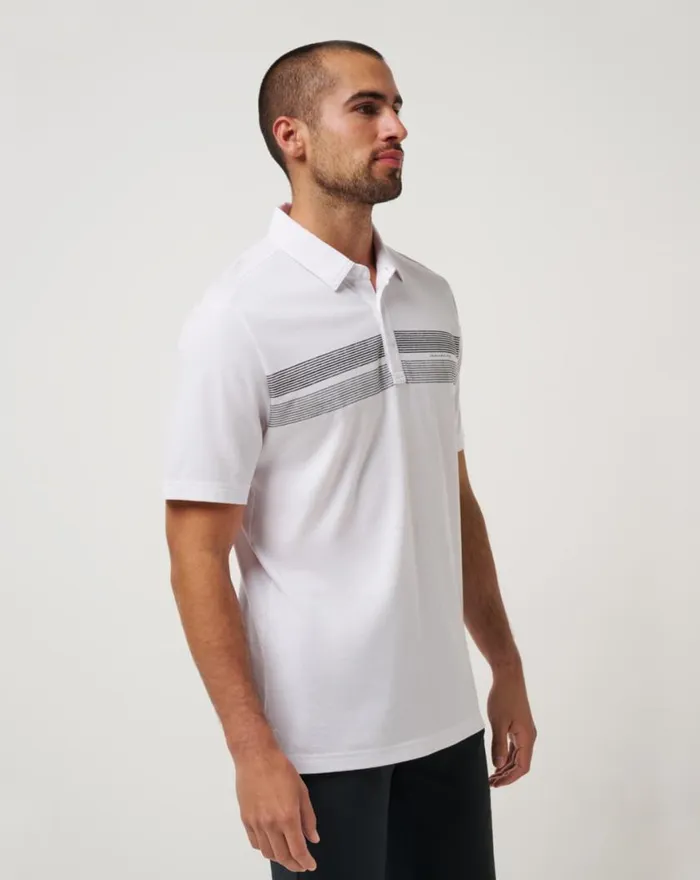 Men PITTSBURGH PIRATES TOP RECRUIT POLO White TravisMathew Polos