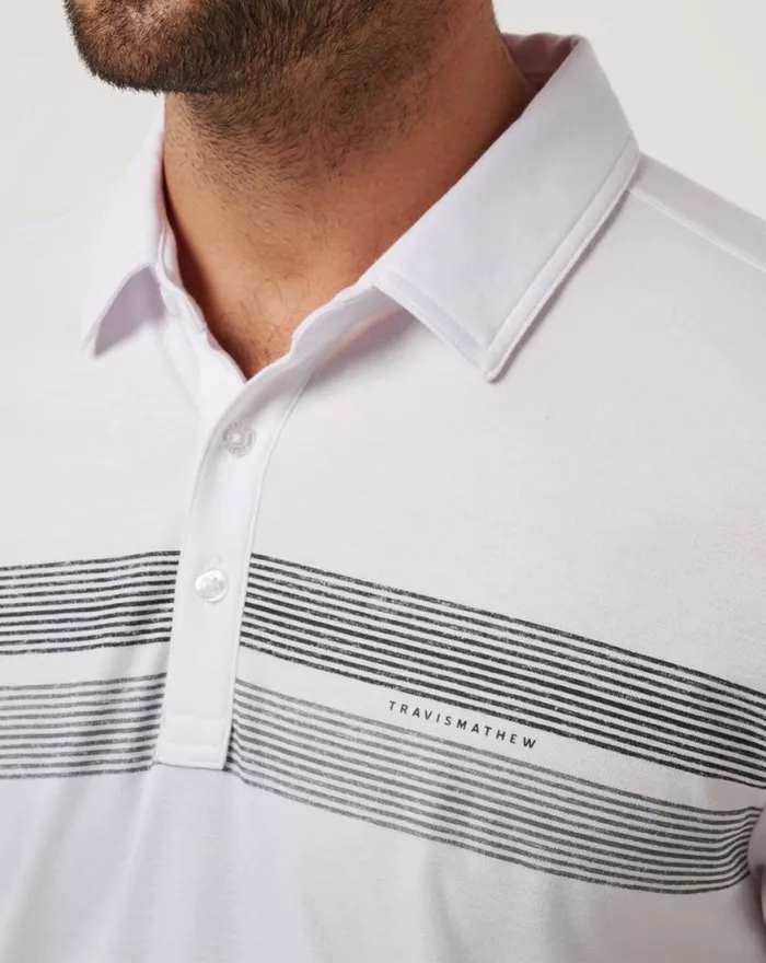 Men PITTSBURGH PIRATES TOP RECRUIT POLO White TravisMathew Polos