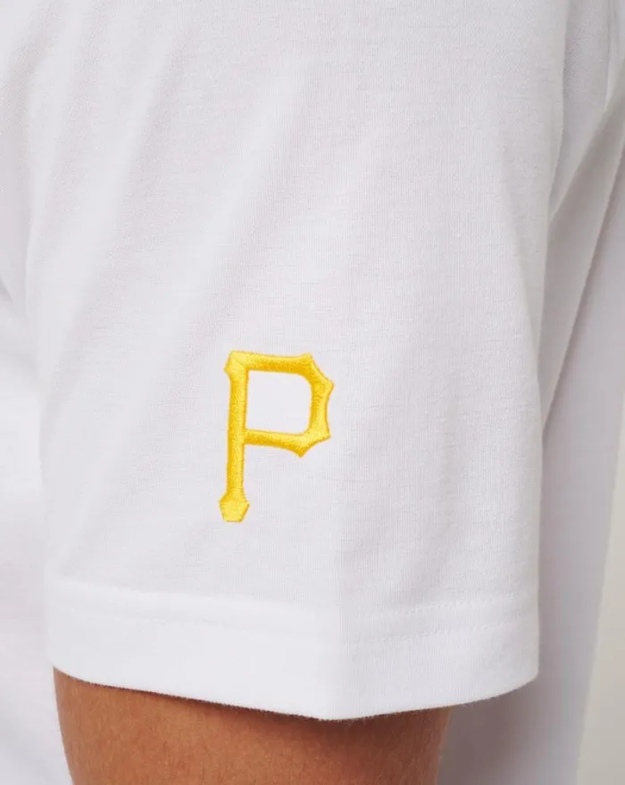 Men PITTSBURGH PIRATES TOP RECRUIT POLO White TravisMathew Polos