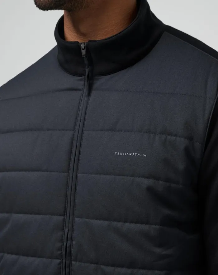 Men POINT OF SAIL FULL ZIP Black TravisMathew Jackets