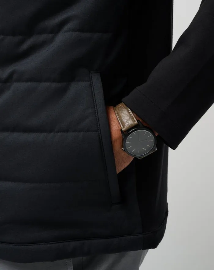 Men POINT OF SAIL FULL ZIP Black TravisMathew Jackets