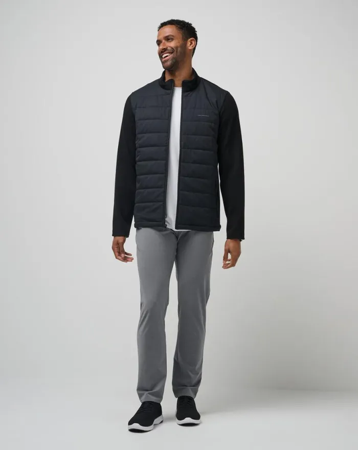Men POINT OF SAIL FULL ZIP Black TravisMathew Jackets