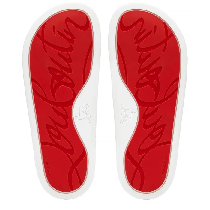 Men Pool Fun Mules 8211 Calf Leather 8211 Bianco White Christian Louboutin Sandals and Espadrilles