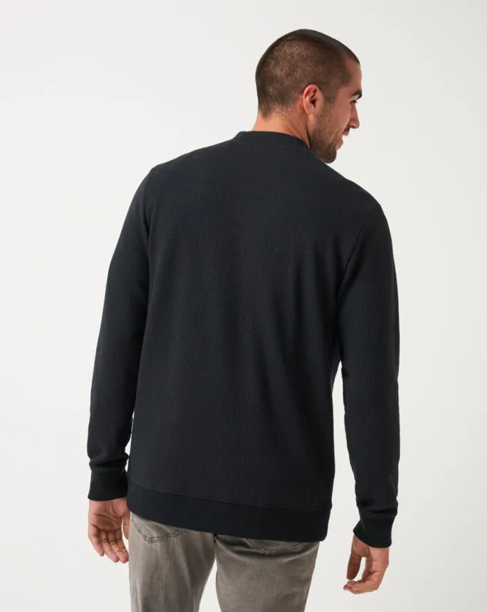 Men PRISTINE SHORE CARDIGAN Black TravisMathew Hoodies and Sweatshirts
