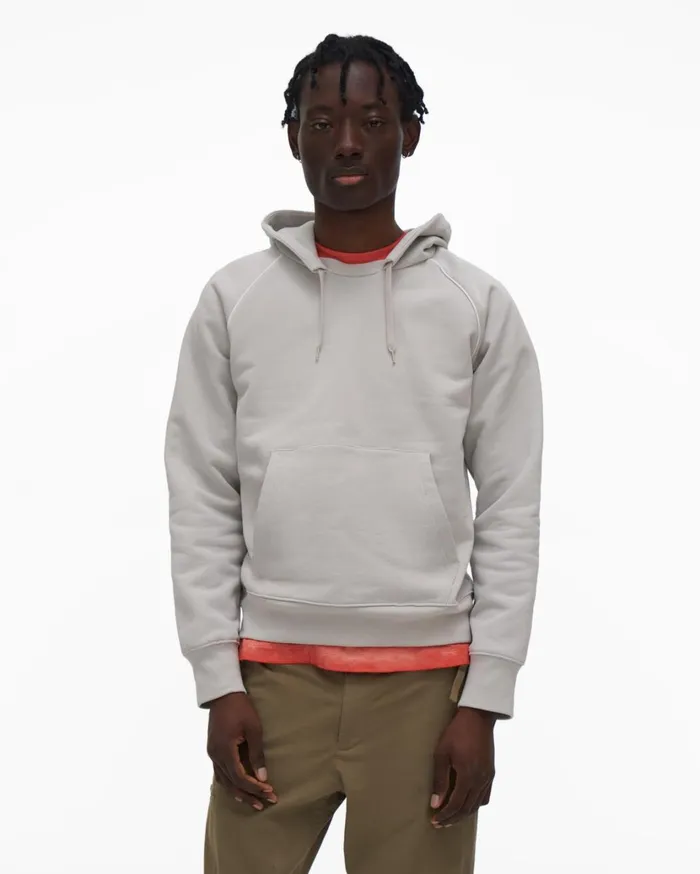 Men Raglan Sleeve Hoodie Smoke Helmut Lang Sweatshirts