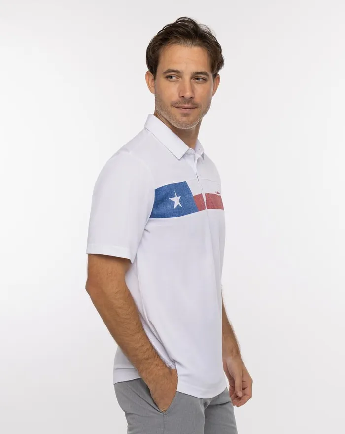 Men RATTLER POLO White TravisMathew Polos