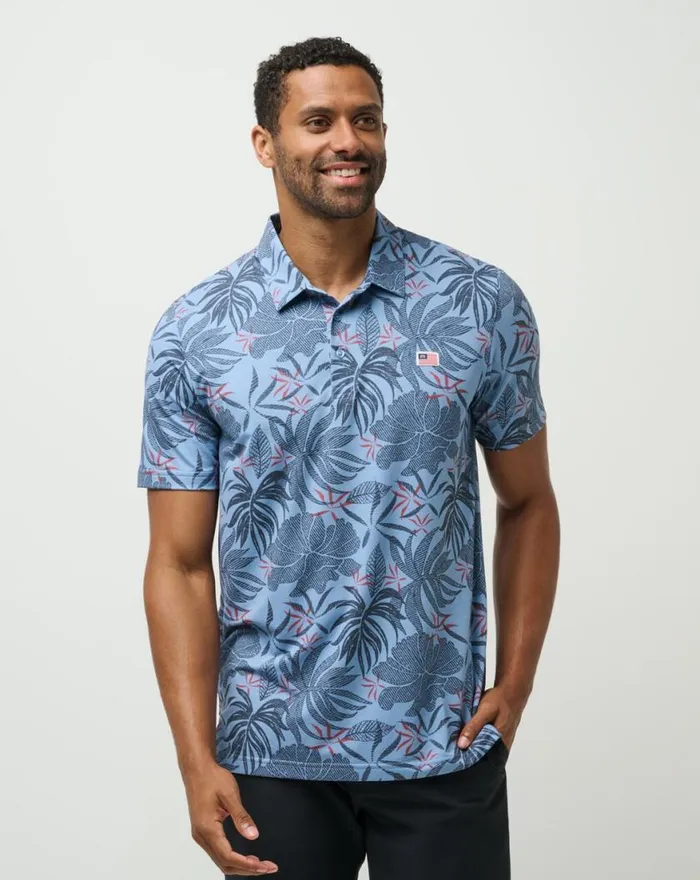 Men RED LETTER DAY POLO Quiet Harbor TravisMathew Polos