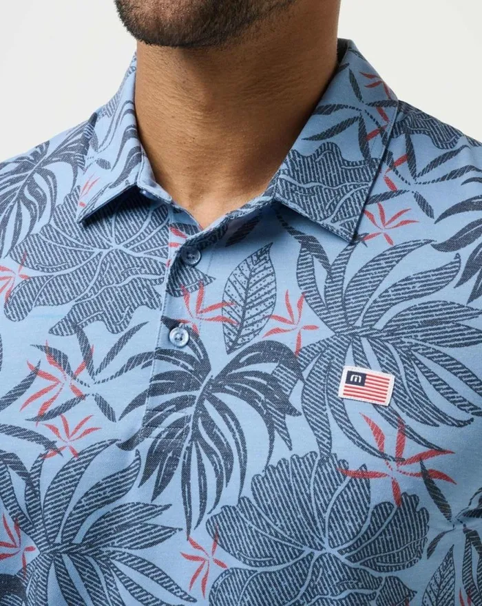 Men RED LETTER DAY POLO Quiet Harbor TravisMathew Polos