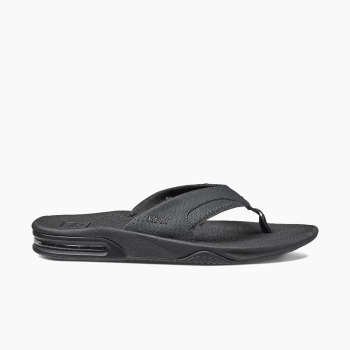 Men Reef Flip Flops Fanning All Black