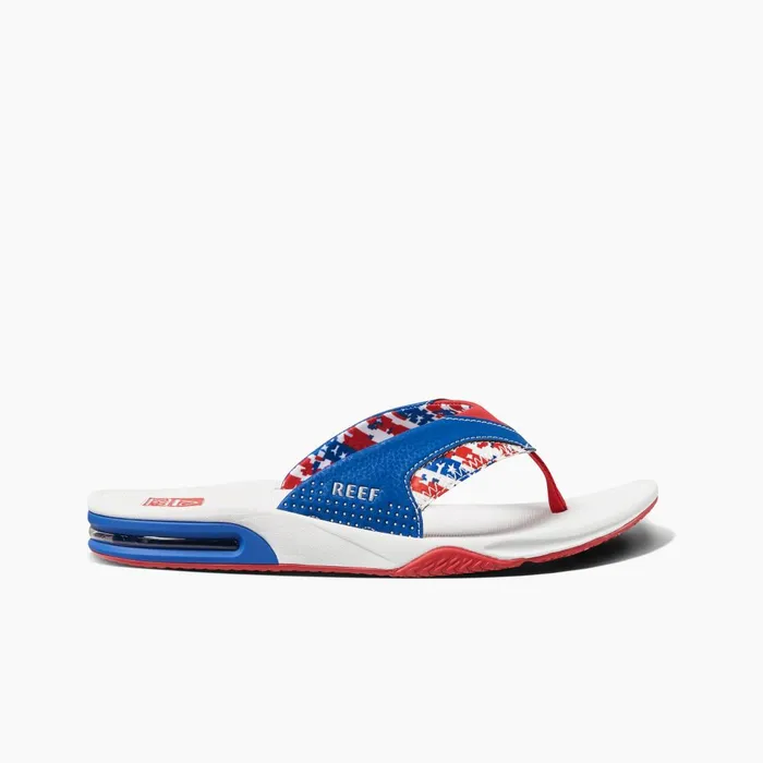 Men Reef Flip Flops Fanning Patriotic