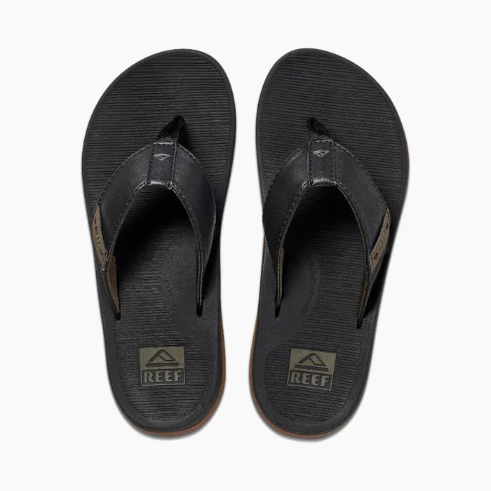 Men Reef Flip Flops Santa Ana Black Men Reef Flip Flops Santa Ana Black