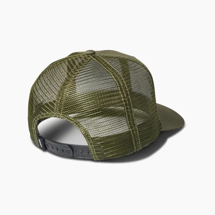 Men Reef Hats and Beanies Townsend Snapback Trucker Hat Olive Night Men Reef Hats and Beanies Townsend Snapback Trucker Hat Olive Night