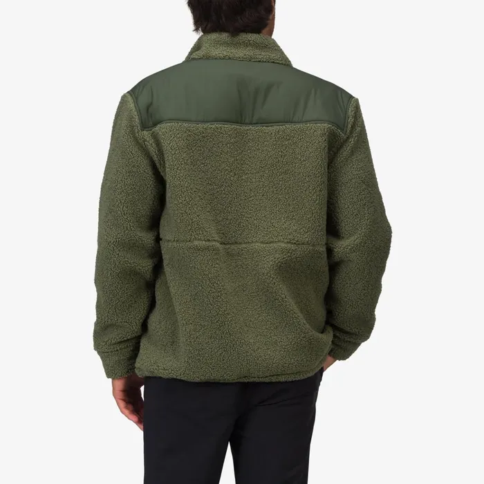 Men Reef Outerwear Cooke Sherpa Jacket Olivine Men Reef Outerwear Cooke Sherpa Jacket Olivine