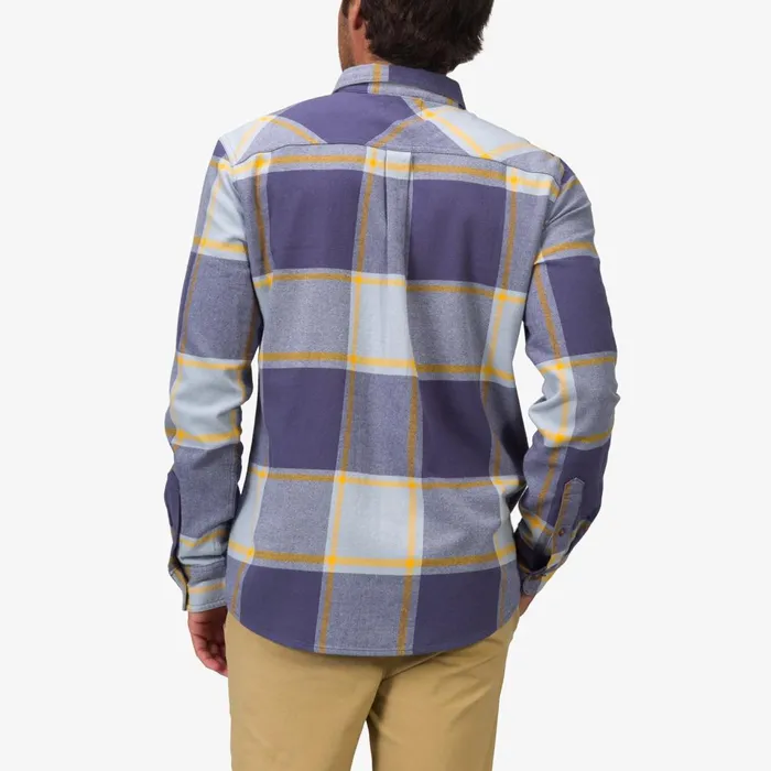 Men Reef Outerwear Morris Long Sleeve Woven Shirt Blue Fog Men Reef Outerwear Morris Long Sleeve Woven Shirt Blue Fog