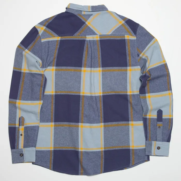 Men Reef Outerwear Morris Long Sleeve Woven Shirt Blue Fog Men Reef Outerwear Morris Long Sleeve Woven Shirt Blue Fog