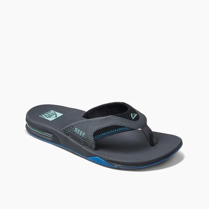 Men Reef Sandals Fanning Gunmetalocean Men Reef Sandals Fanning Gunmetalocean