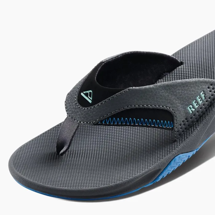 Men Reef Sandals Fanning Gunmetalocean Men Reef Sandals Fanning Gunmetalocean