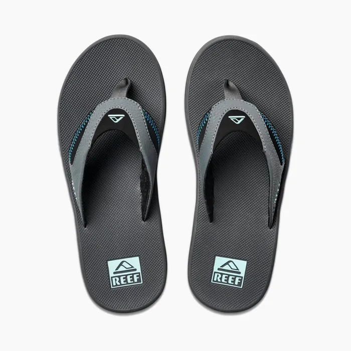 Men Reef Sandals Fanning Gunmetalocean Men Reef Sandals Fanning Gunmetalocean