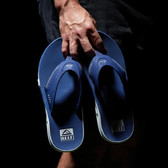 Men Reef Sandals Fanning Pregame Navywhite Men Reef Sandals Fanning Pregame Navywhite