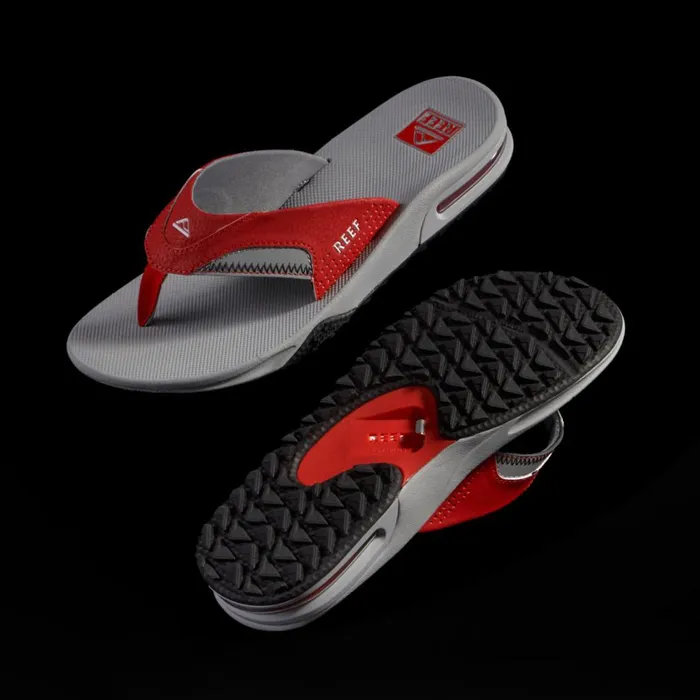 Men Reef Sandals Fanning Pregame Redgrey Men Reef Sandals Fanning Pregame Redgrey