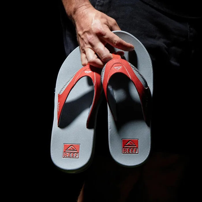 Men Reef Sandals Fanning Pregame Redgrey Men Reef Sandals Fanning Pregame Redgrey