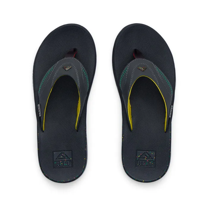 Men Reef Sandals Fanning Rasta Men Reef Sandals Fanning Rasta
