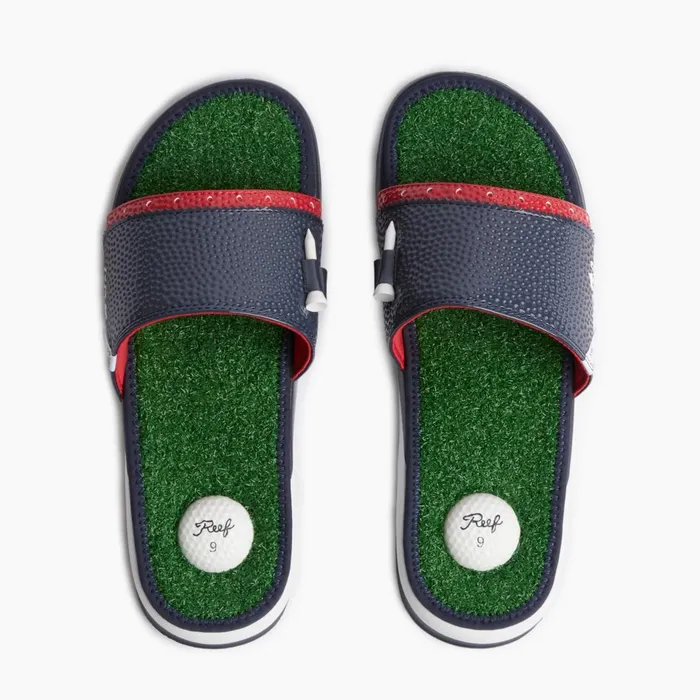 Men Reef Sandals Mulligan Slide Patriotic Men Reef Sandals Mulligan Slide Patriotic