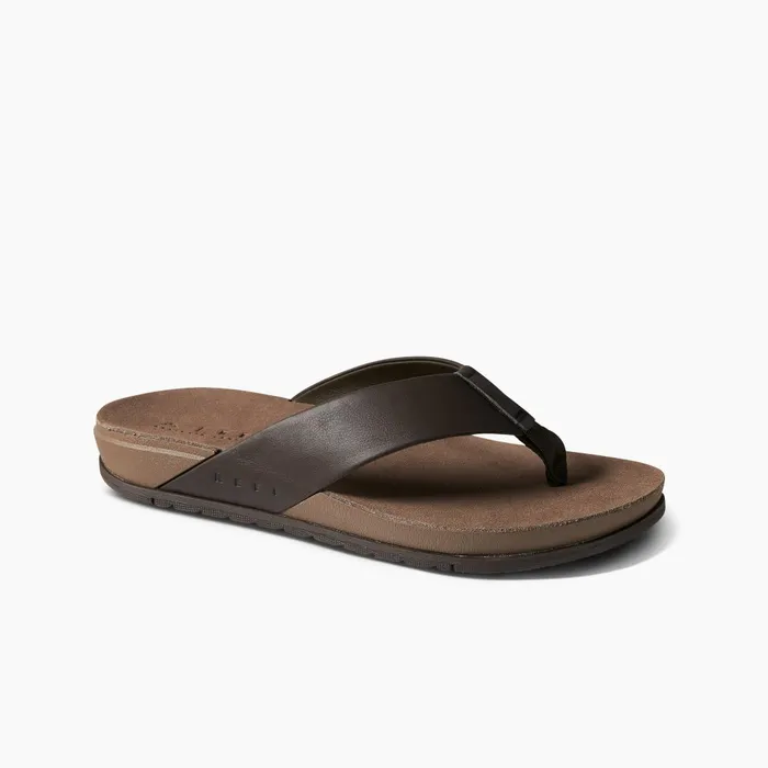 Men Reef Sandals Ojai Brown Leather Men Reef Sandals Ojai Brown Leather