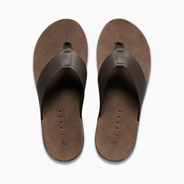 Men Reef Sandals Ojai Brown Leather Men Reef Sandals Ojai Brown Leather