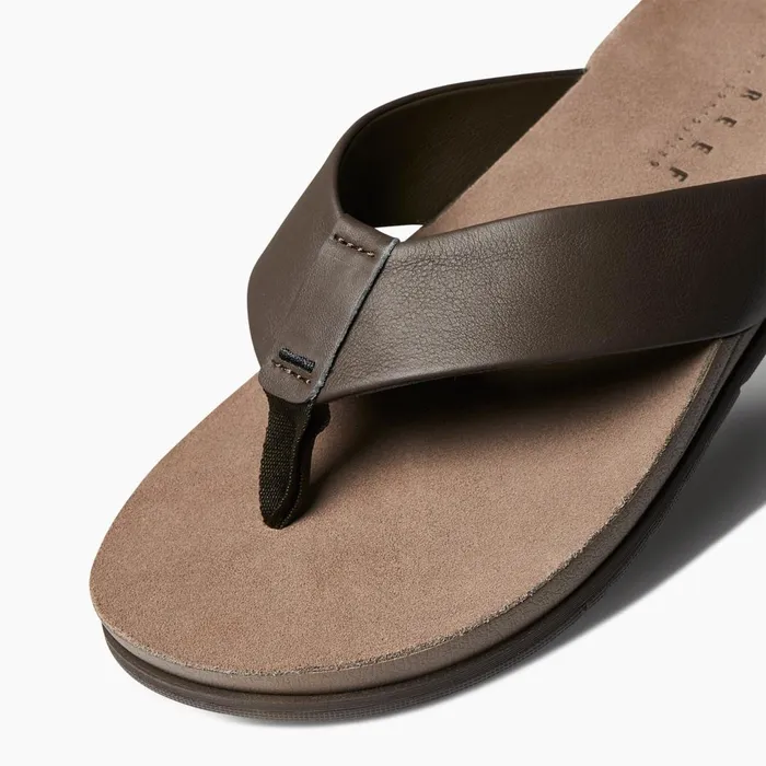Men Reef Sandals Ojai Brown Leather Men Reef Sandals Ojai Brown Leather