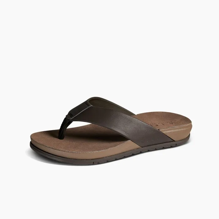 Men Reef Sandals Ojai Brown Leather Men Reef Sandals Ojai Brown Leather