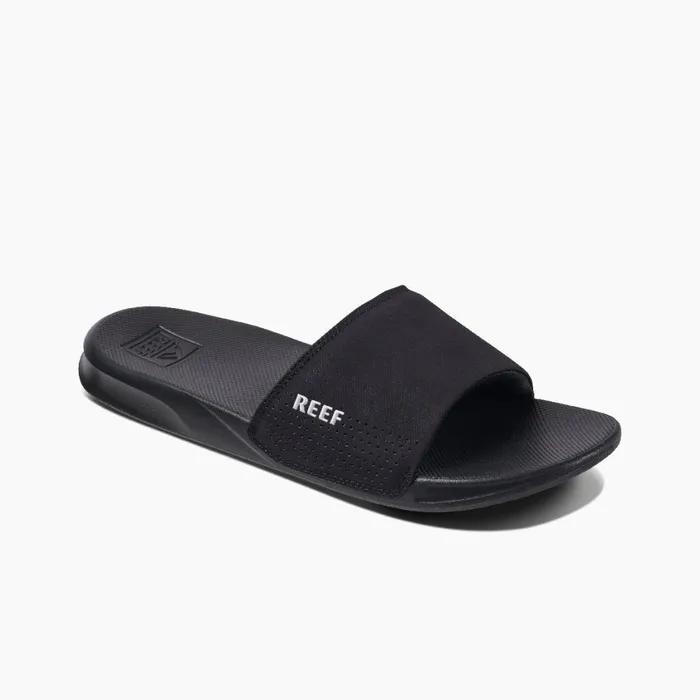 Men Reef Sandals One Slide Black Men Reef Sandals One Slide Black