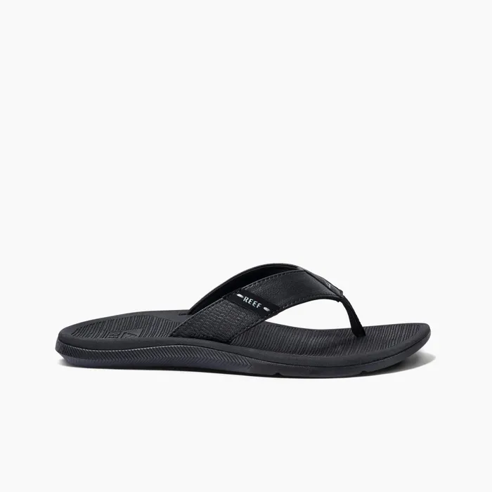 Men Reef Sandals Santa Ana All Black