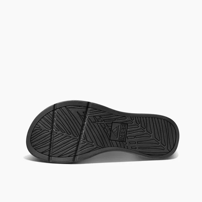 Men Reef Sandals Santa Ana All Black Men Reef Sandals Santa Ana All Black
