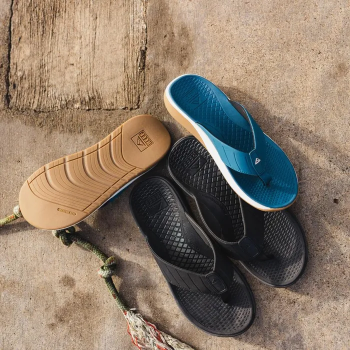 Men Reef Sandals The Deckhand Black Men Reef Sandals The Deckhand Black