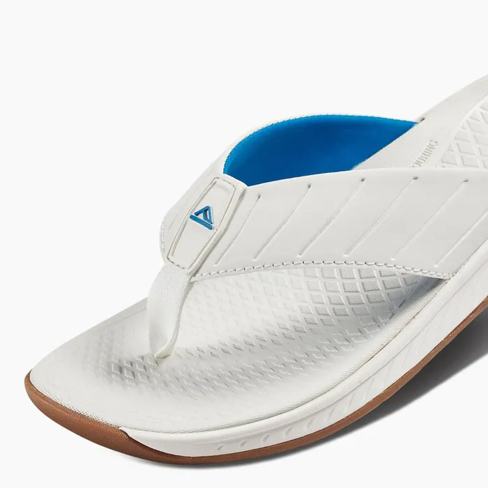 Men Reef Sandals The Deckhand Whiteblue Men Reef Sandals The Deckhand Whiteblue