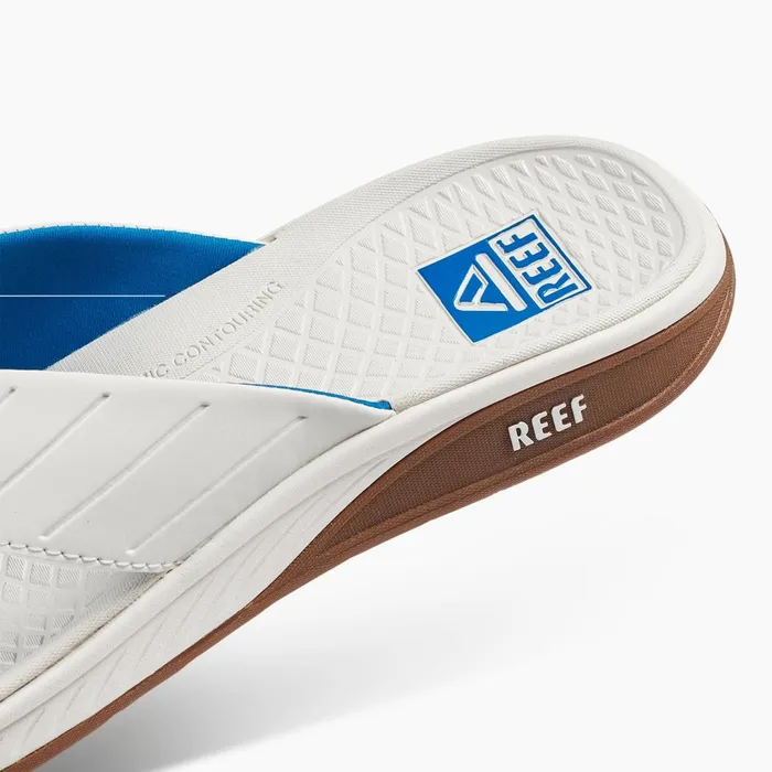 Men Reef Sandals The Deckhand Whiteblue Men Reef Sandals The Deckhand Whiteblue