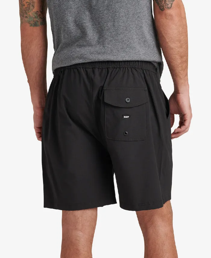 Men Reef Shorts Boardshorts and Pants Fields 17 Elastic Waist Walk Short Caviar Men Reef Shorts Boardshorts and Pants Fields 17 Elastic Waist Walk Short Caviar