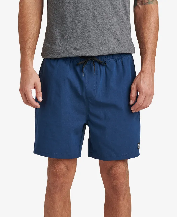Men Reef Shorts Boardshorts and Pants Fields 17 Elastic Waist Walk Short Insignia Blu Men Reef Shorts Boardshorts and Pants Fields 17 Elastic Waist Walk Short Insignia Blu