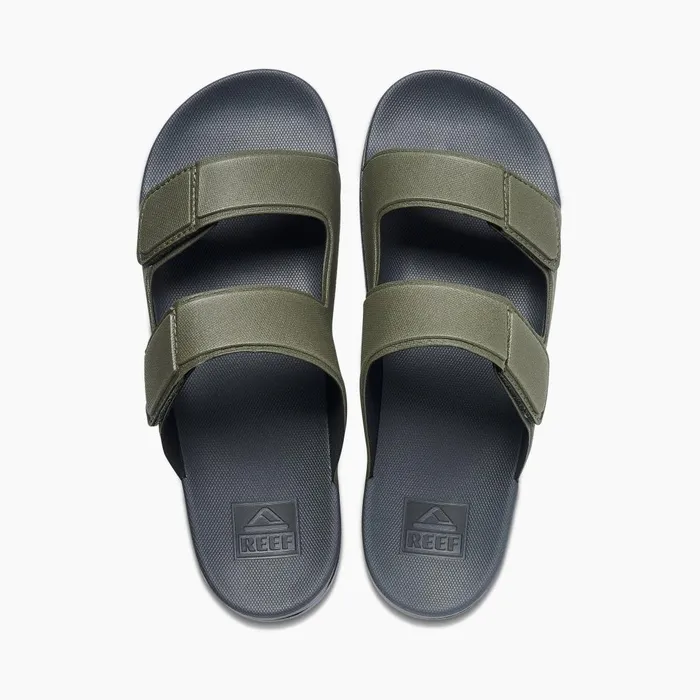 Men Reef Slides Cushion Tradewind Greyolive Men Reef Slides Cushion Tradewind Greyolive