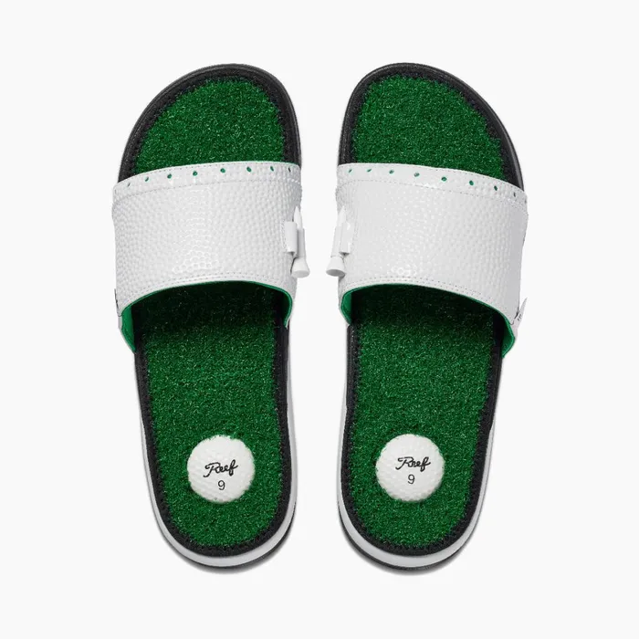 Men Reef Slides Mulligan Slide Green Men Reef Slides Mulligan Slide Green